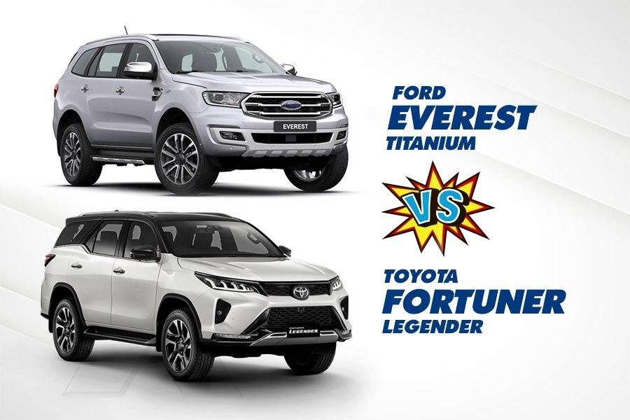 So sánh xe Toyota Fortuner Legender 2020 và Ford Everest Titanium 2020: Cuộc chiến công nghệ